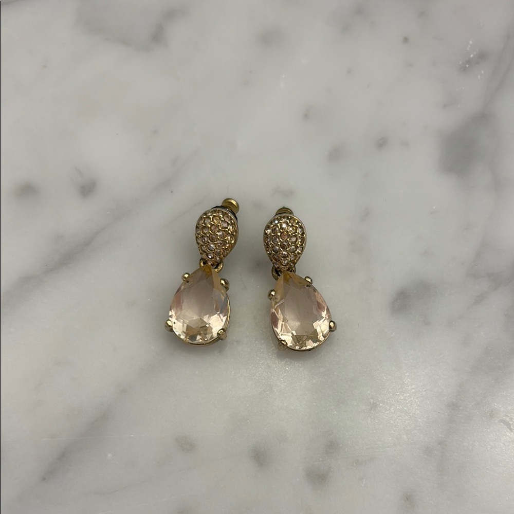 Elegant Pink Teardrop Earrings